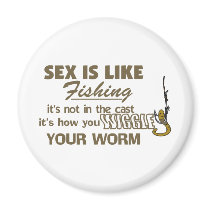 Wiggle Your Worm Refrigerator Magnet