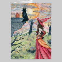 Wiggles and the Witch Greeting Card cards