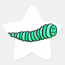 wiggly worm star stickers