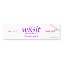 wiGit bumper stickers by wiGit143 wiGit bumper stickers