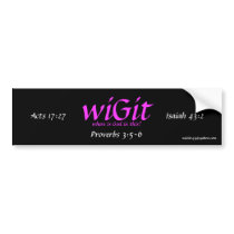 wiGit bumper stickers by wiGit143 wiGit bumper stickers