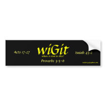 wiGit bumper stickers by wiGit143 wiGit bumper stickers