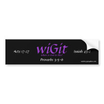 wiGit bumper stickers by wiGit143 wiGit bumper stickers