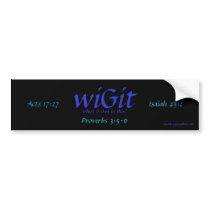 wiGit bumper stickers by wiGit143 wiGit bumper stickers