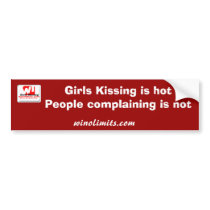 WIGK Bumper Sticker bumper stickers by wigirlskissing WIGK Bumper Sticker bumper stickers