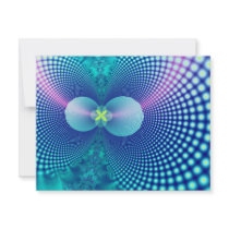 Wigwams Kitum Fractal Art Custom Invitations