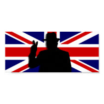 Wiinston Churchill British bulldog posters