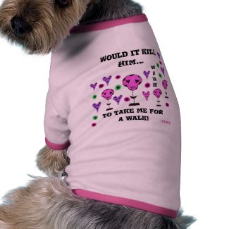 WIKH Dog T-Shirt Take Me For A Walk! petshirt