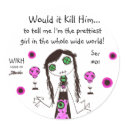 WIKH Ser#01 Kill Me W Compliments Please! stickers