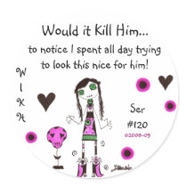 WIKH Ser#120 Acknowledge Me! stickers