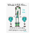 WIKH Series #06 Acknowledge Me! postcards by WouldItKillHim WIKH Series #06 Acknowledge Me! postcards