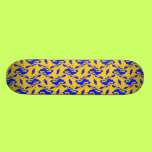Wikkakky Skateboard in Blue and Yellow skateboards