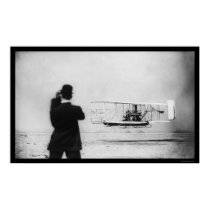 Wilbur Wright Airplane Flight 1909 posters