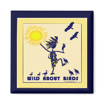 Wild About Birds - Bird Watching Fridge Magnets