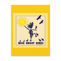 Wild About Birds - Bird Watching Post Card