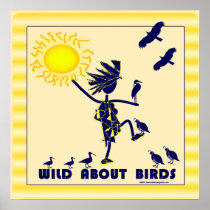 Wild About Birds - Bird Watching Poster