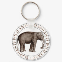 Wild About Elephants keychains
