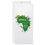 Wild Africa Rack Card Design