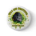 Wild and beautiful Gorilla buttons