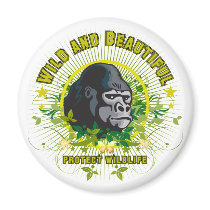 Wild and beautiful Gorilla magnets by novaideo Wild and beautiful Gorilla magnets