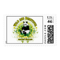 Wild and beautiful Panda postage by novaideo Wild and beautiful Panda postage