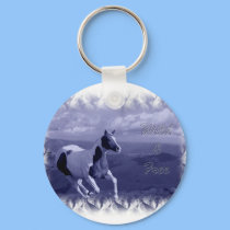 Wild and Free Keychain by deesbasenjis Wild and Free Keychain