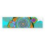 wild and peaceful bumper sticker