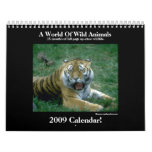 Wild Animal 2009 Calendar!