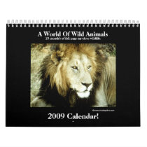 Wild Animal 2009 Calendar