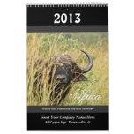 Wild animal Africa 2013 PERSONALIZE Wall Calendar