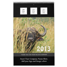 Wild animal business 2013 PERSONALIZE Wall Calendars