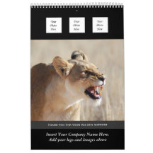 Wild animal business 2013 PERSONALIZE Wall Calendars