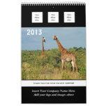 Wild animal business 2013 PERSONALIZE Calendar