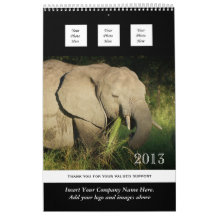 Wild animal business 2013 PERSONALIZE Calendars