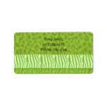 Wild Animal Fur Pattern Address Label