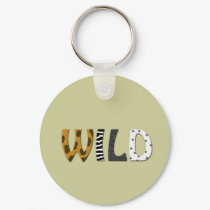 WILD animal print keychains