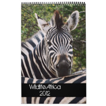 Wild animals Africa wildlife 2012 Calendar