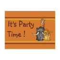 Wild animals, It's PartyTime ! - Customized postcards