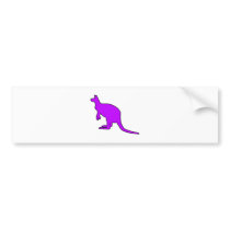 Wild Australian Kangaroo Marsupial Roo Silhouette bumper stickers by inquester Wild Australian Kangaroo Marsupial Roo Silhouette bumper stickers