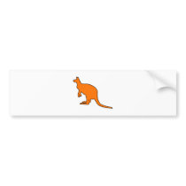 Wild Australian Kangaroo Marsupial Roo Silhouette bumper stickers by inquester Wild Australian Kangaroo Marsupial Roo Silhouette bumper stickers