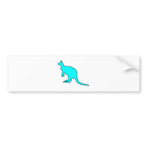 Wild Australian Kangaroo Marsupial Roo Silhouette bumper stickers by inquester Wild Australian Kangaroo Marsupial Roo Silhouette bumper stickers