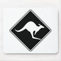 Wild Australian Kangaroo Marsupial Roo Silhouette mousepads by inquester Wild Australian Kangaroo Marsupial Roo Silhouette mousepads