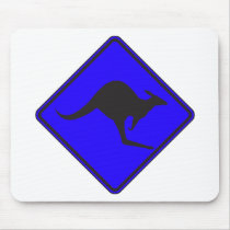 Wild Australian Kangaroo Marsupial Roo Silhouette mousepads by inquester Wild Australian Kangaroo Marsupial Roo Silhouette mousepads