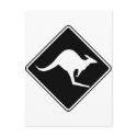 Wild Australian Kangaroo Marsupial Roo Silhouette postcards