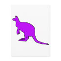 Wild Australian Kangaroo Marsupial Roo Silhouette postcards