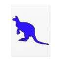 Wild Australian Kangaroo Marsupial Roo Silhouette postcards