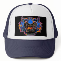 Wild Bengal Tiger In Flames Baseball Hat