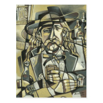 Wild Bill Hickok cubism Postcard postcards