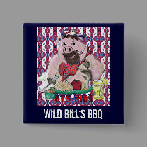 Wild Bill's BBQ buttons by sharpcreations Wild Bill's BBQ buttons