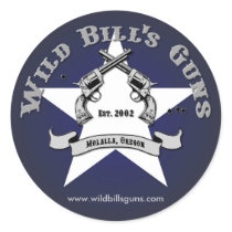 Wild Bill's Guns Patriot Logo Round Sticker